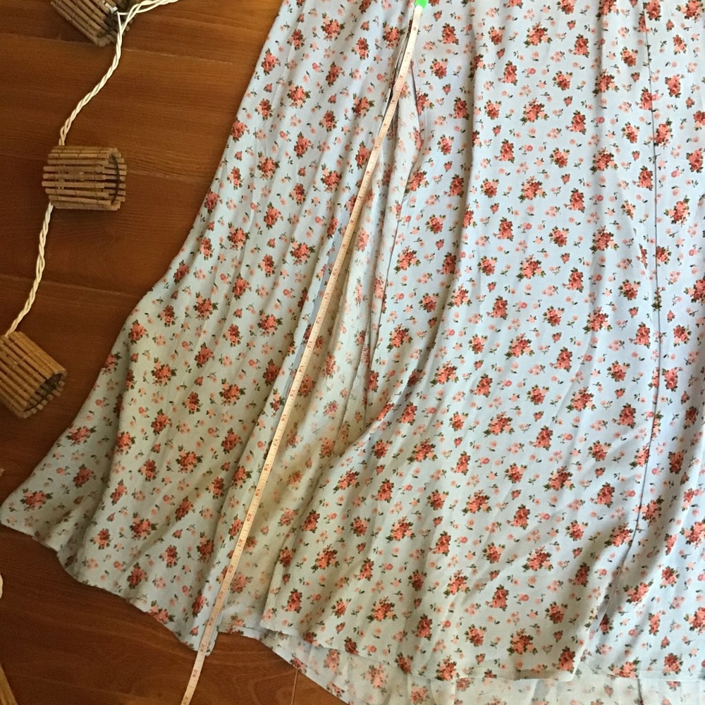 Reformation floral cap sleeve maxi dress back cuto - Picture 8 of 12
